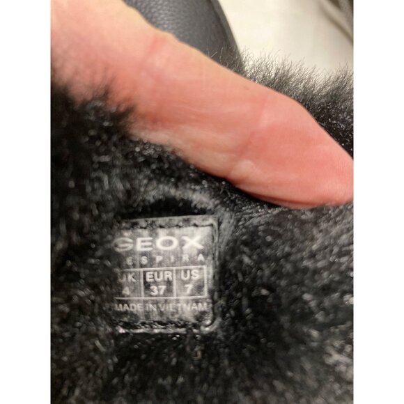 Geox Womens Black Ankle  Shoe Boot Size 7 US 37 EUR  Brand New - Picture 7 of 7